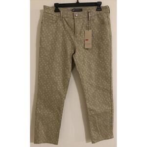 Levis Womens Mid-Rise Size 12 Ankle Skinny Beige Denim Jeans NEW! M437